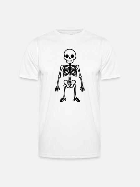 Skeleton Comic - Men's Functional T-Shirt - white