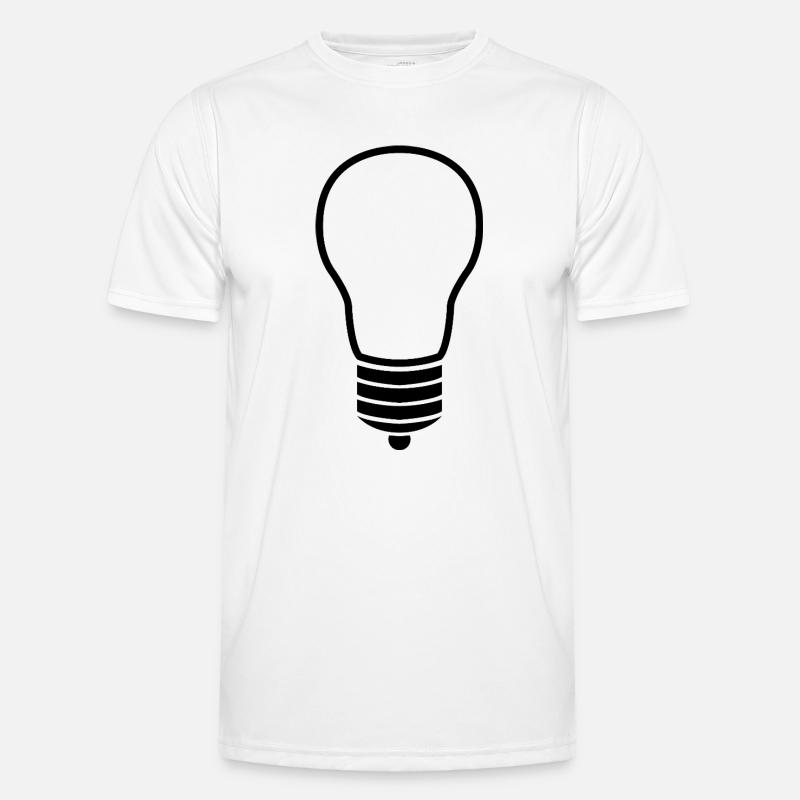 Glühbirne Männer Funktions-T-Shirt