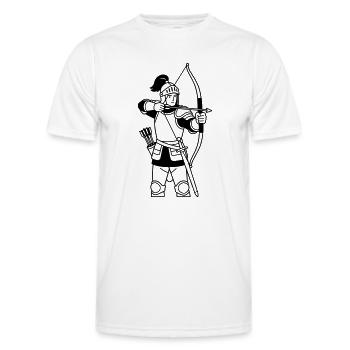 Sagittaire - T-shirt sport Homme - blanc - Devant - AI Model Male 178 dark (178cm)