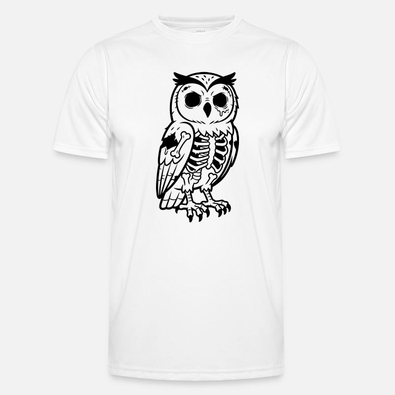 Zombie Owl - Men's Functional T-Shirt - white