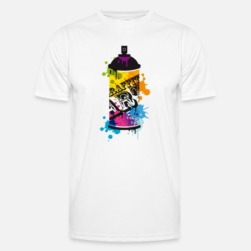 Une Bombe aérosol dans un style de graffiti T-shirt sport Homme