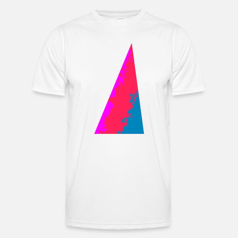 Solid Colors, Abstract, Geometric Colors - Men's Functional T-Shirt - white