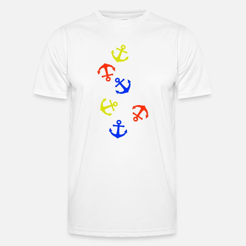 Anker Bunt Männer Funktions-T-Shirt