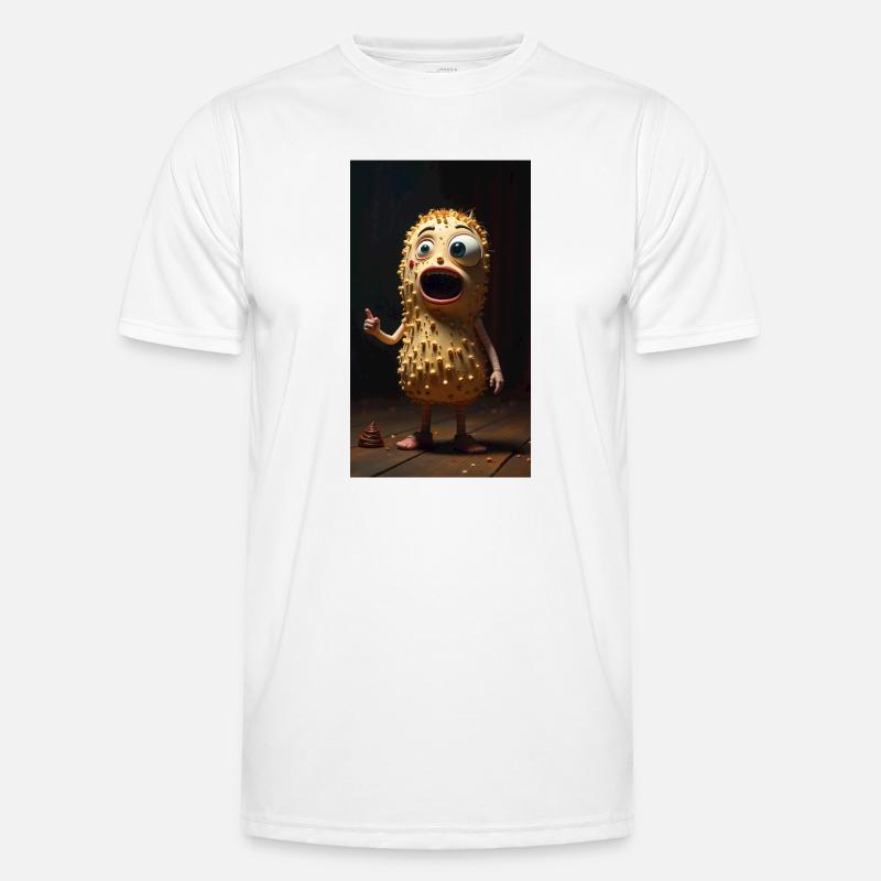 Spiky Peanut Maskottchen Männer Funktions-T-Shirt