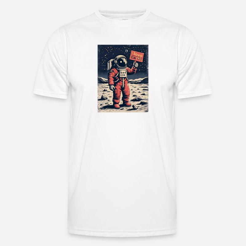 Astronaute avec message T-shirt sport Homme