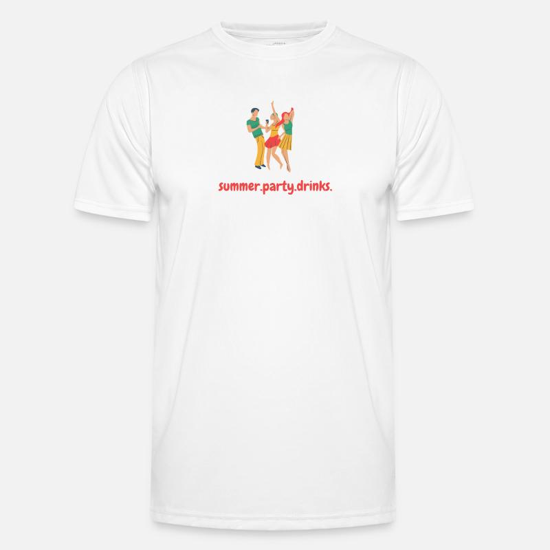 summer.party.drinks - Men's Functional T-Shirt - white