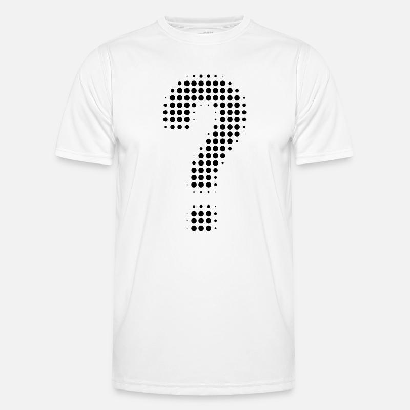 Fragezeichen Pixeloptik Männer Funktions-T-Shirt
