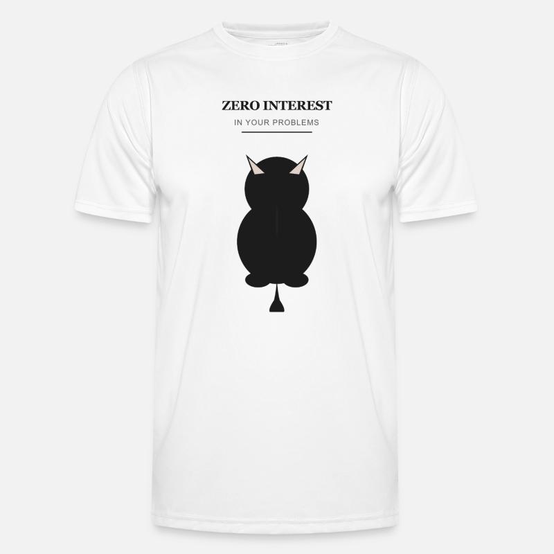 Zero Interest Dämonen-Silhouette - Männer Funktions-T-Shirt - Weiß