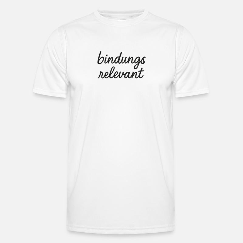 Binding relevant black - Men's Functional T-Shirt - white