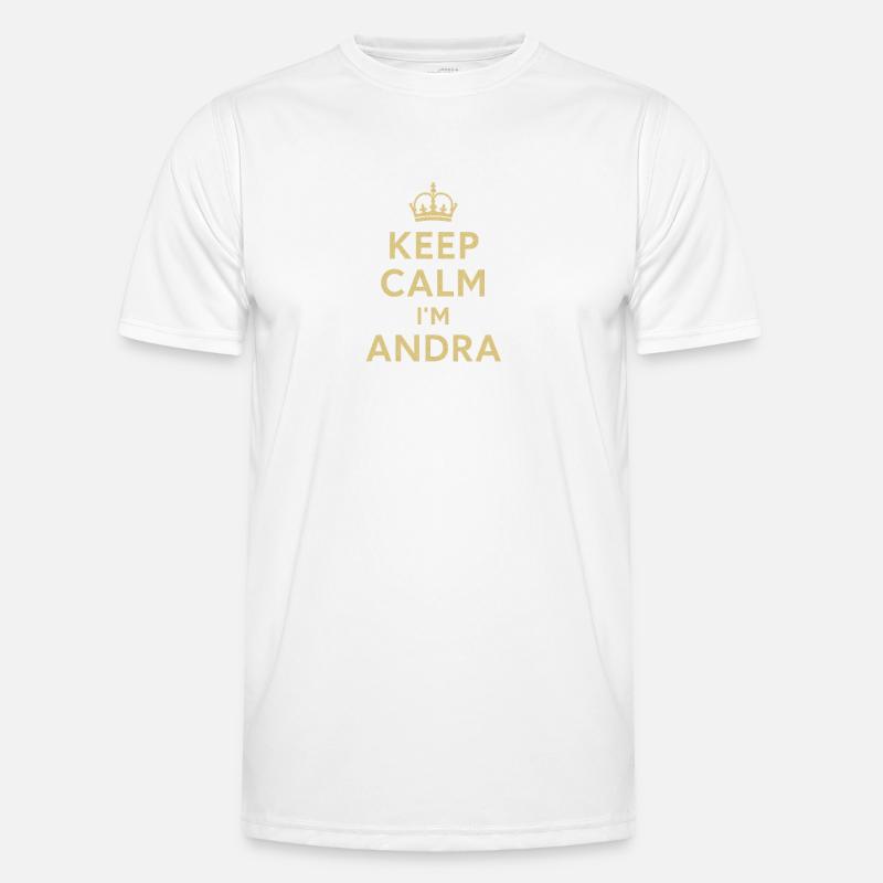 Keep_Calm_I m_Andra T-shirt sport Homme