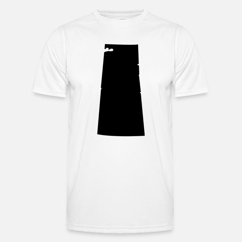 Saskatchewan Map - Men's Functional T-Shirt - white
