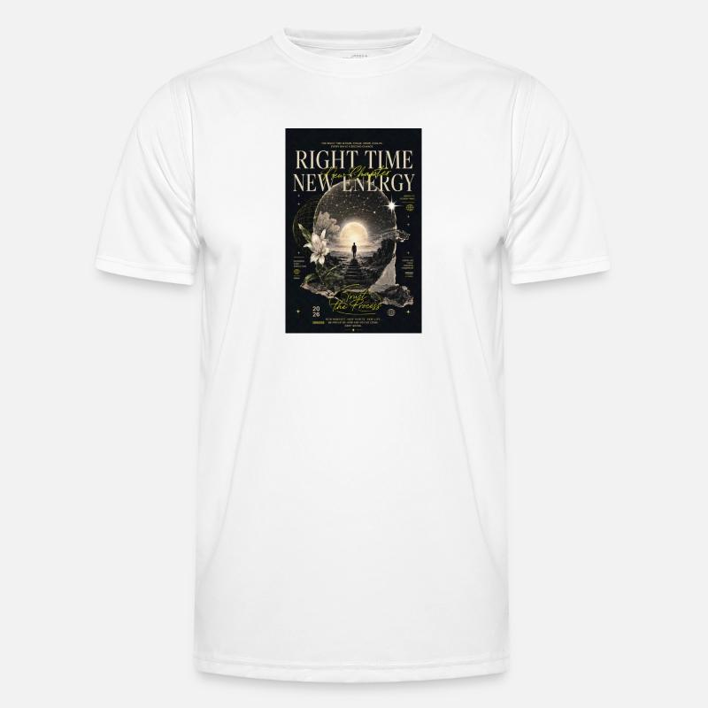 Right Time New Energy - Men's Functional T-Shirt - white