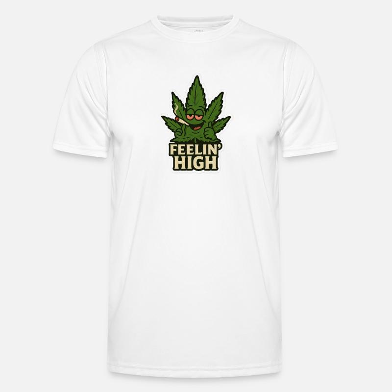 Fühlen Hoher Blatt Männer Funktions-T-Shirt
