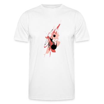 Kraft der Balance - Männer Funktions-T-Shirt - Weiß - Vorne - AI Model Male 178 dark (178cm)