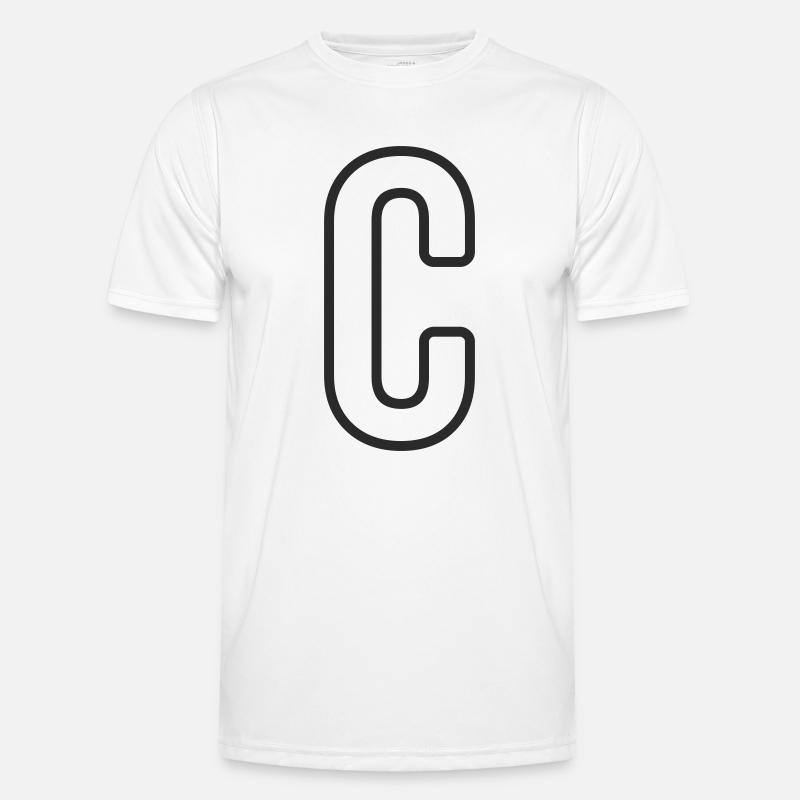 Typodesign de la lettre C T-shirt sport Homme