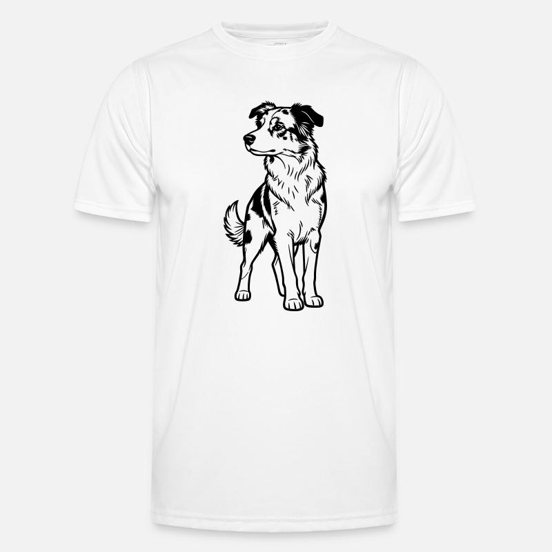 Australischer Schäferhund Männer Funktions-T-Shirt