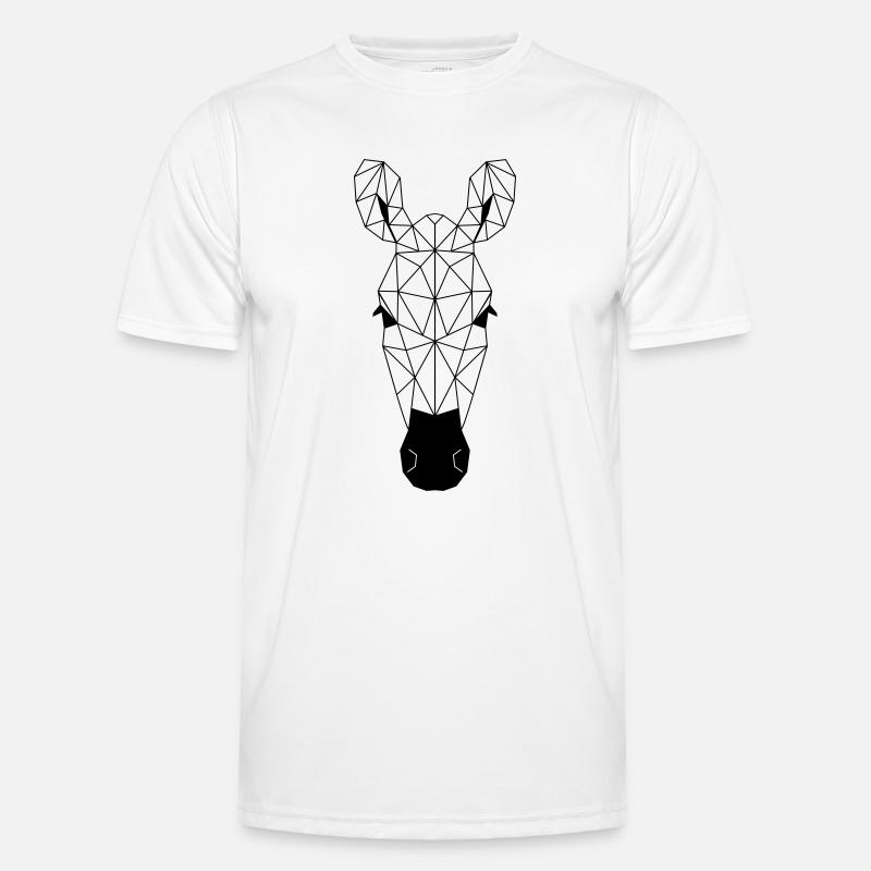 Zebra Polygon Männer Funktions-T-Shirt
