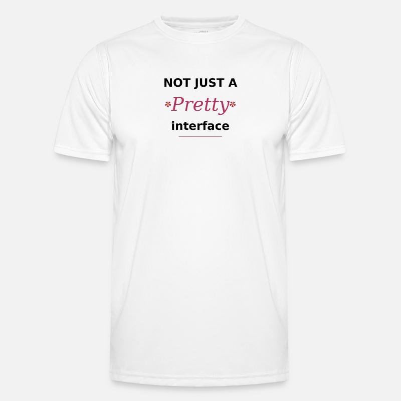 Pas seulement une jolie interface – un style UI/UX tech T-shirt sport Homme