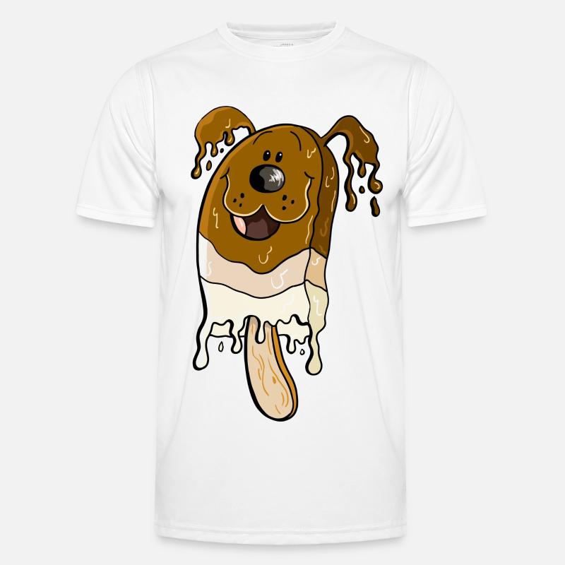 Hund am Stiel - Eis am Stiel - Eiscreme Männer Funktions-T-Shirt