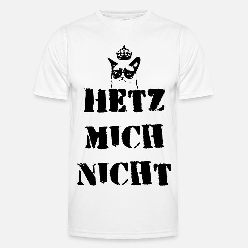 Hetz mich nit Männer Funktions-T-Shirt