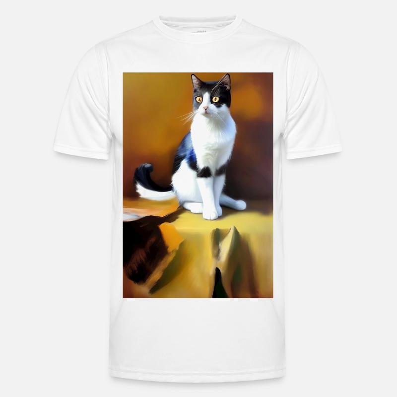 Cat Image Men's Functional T-Shirt