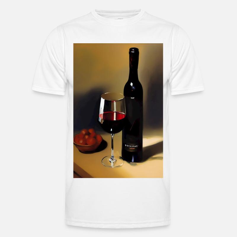 Wein Trinker Männer Funktions-T-Shirt