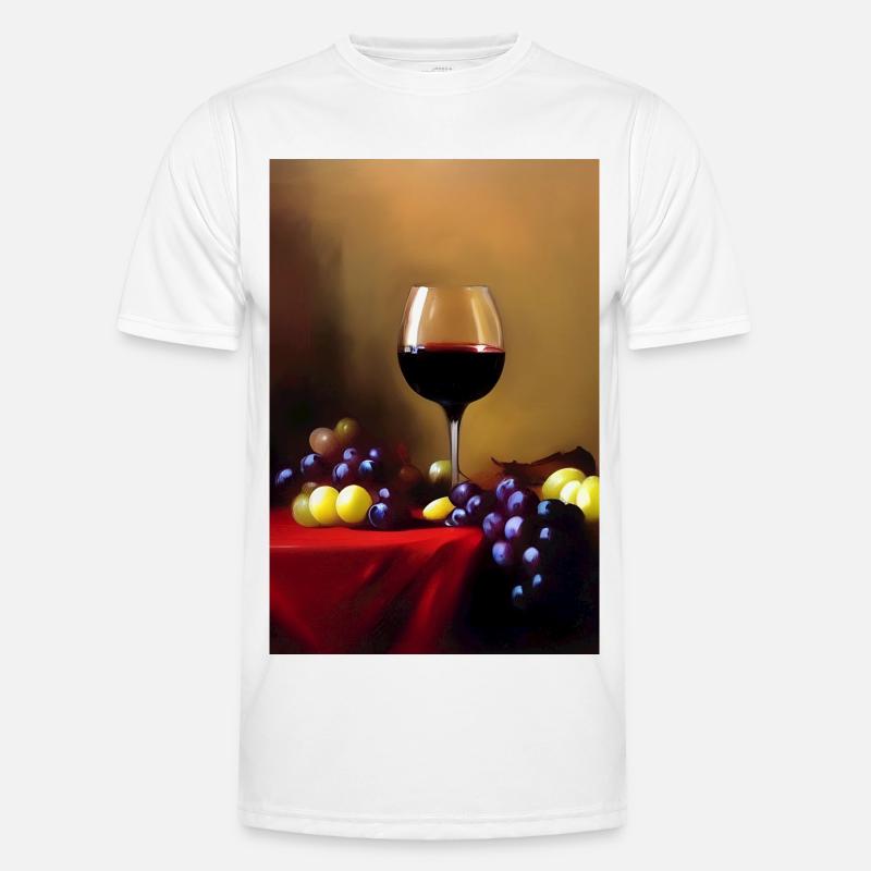 Wein Trinker Männer Funktions-T-Shirt