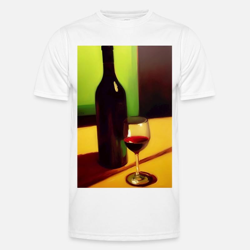 Wein Trinker Männer Funktions-T-Shirt
