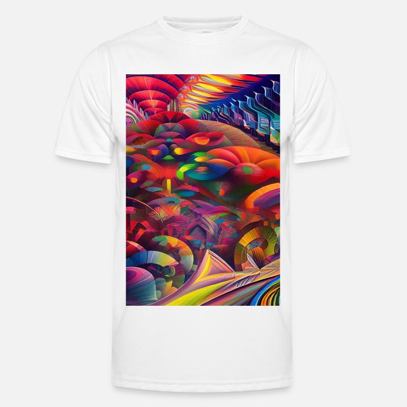 Abstrakte Kunst Männer Funktions-T-Shirt