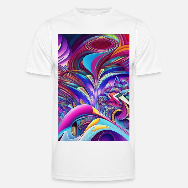 Abstrakte Kunst Männer Funktions-T-Shirt
