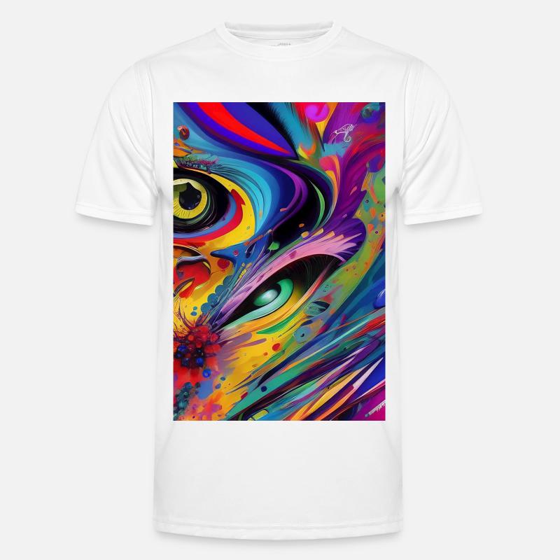 Abstrakte Kunst Männer Funktions-T-Shirt
