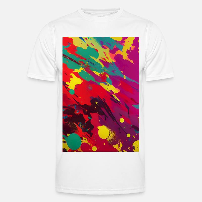 Abstrakte Kunst Männer Funktions-T-Shirt