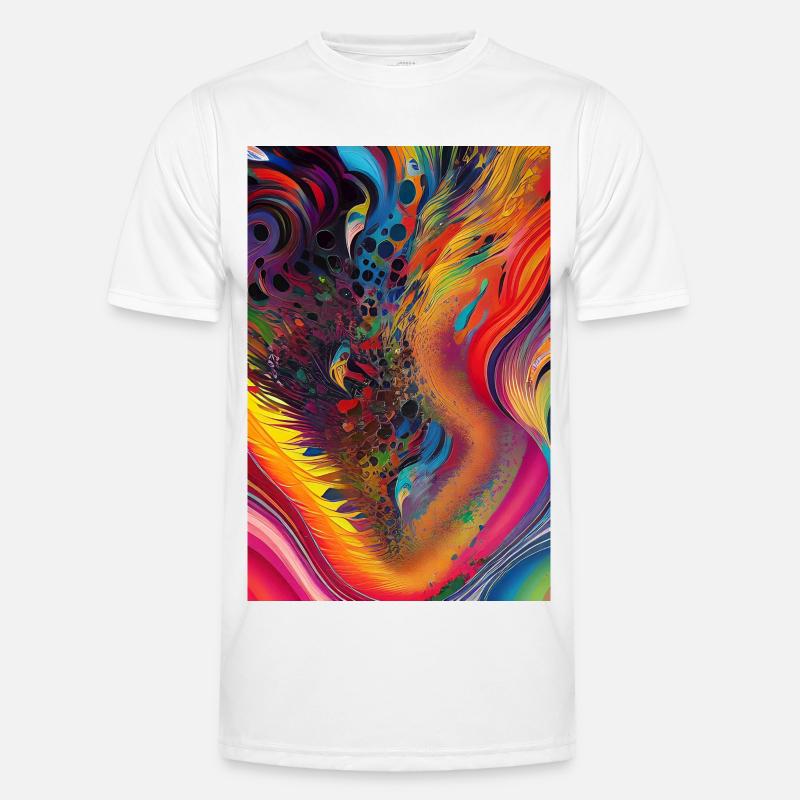Abstrakte Kunst Männer Funktions-T-Shirt
