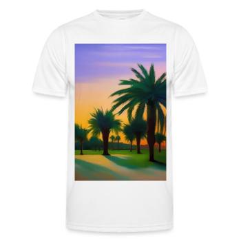Arabian Desert - Men's Functional T-Shirt - white - Front - AI Model Male 178 dark (178cm)