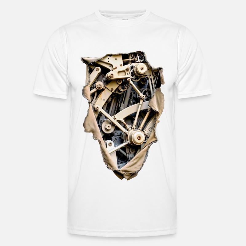 Synthetic Layer 03 BioMech Interface - Men's Functional T-Shirt - white