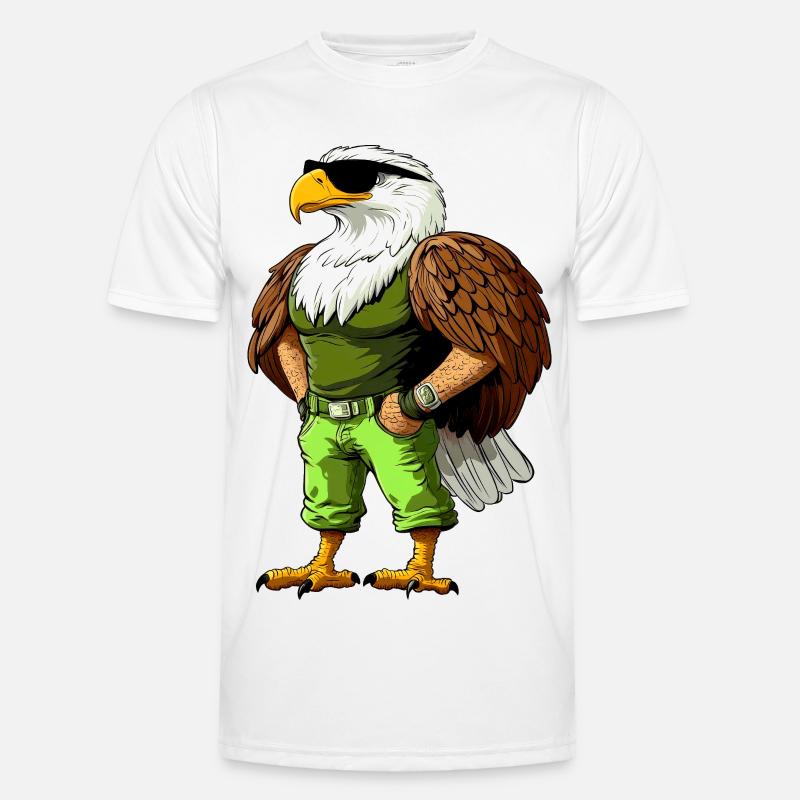 Cool Eagle - Men's Functional T-Shirt - white
