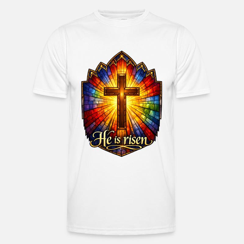 He is risen Männer Funktions-T-Shirt