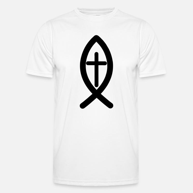 Symbole de Jésus T-shirt sport Homme