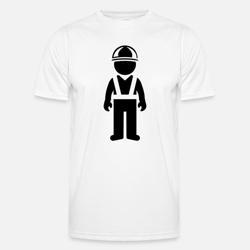 Construction worker - Men's Functional T-Shirt - white