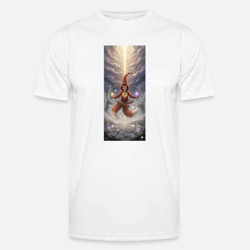 Fox Magic in the Light Path - Men's Functional T-Shirt - white