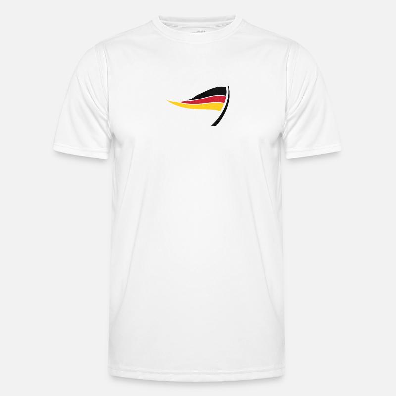 German Flag Wave Men's Functional T-Shirt