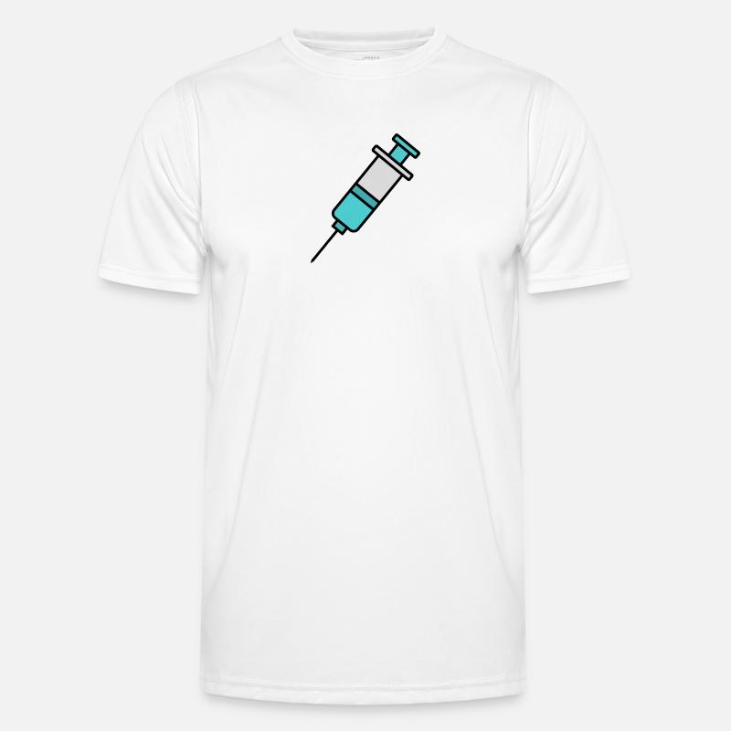 Seringue | Déclaration pro vaccination et science T-shirt sport Homme