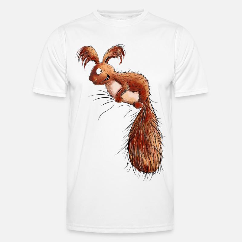 Droll Écureuil Faune T-shirt sport Homme