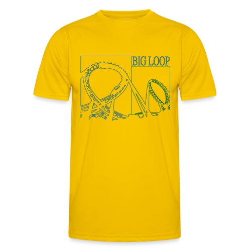 big_loop_coaster_shirt_line - Männer Funktions-T-Shirt