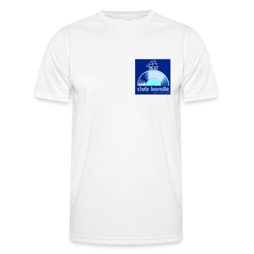 Koralle logo blau - Männer Funktions-T-Shirt