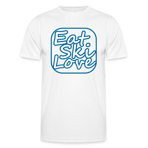 eat ski love - Functioneel T-shirt voor mannen