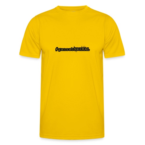 #ganzanNORMAL mit Ecken und Kanten - Männer Funktions-T-Shirt