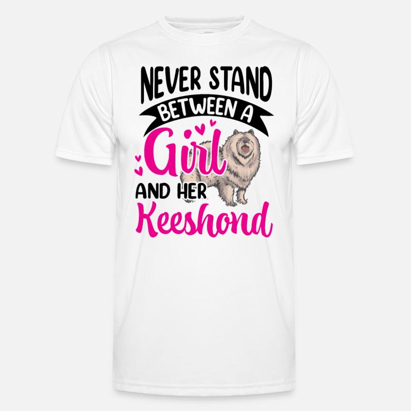 Mädchen und ihr Wolfsspitz Deutscher Spitz Männer Funktions-T-Shirt