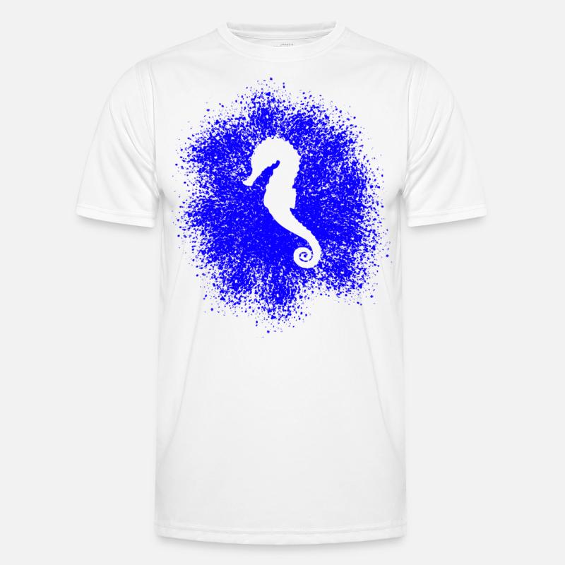 Seepferdchen Männer Funktions-T-Shirt