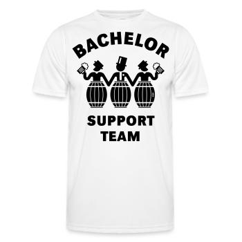 Équipe de soutien du baccalauréat (barils de bière pour enterrement de vie de garçon, B) - T-shirt sport Homme - blanc - Devant - AI Model Male 178 dark (178cm)
